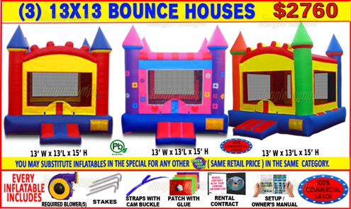 Inflatable 3 Bounce House Super Special SP04-0226 image 5