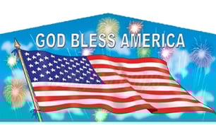 Inflatable 4TH OF JULY ART PANEL AC-0936 image 1