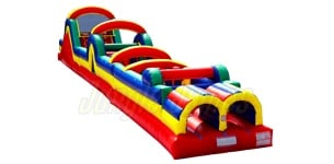 Inflatable 59 feet Obstacle Course with Slide IN-1170 image 1