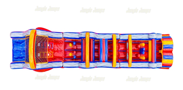 Inflatable 60 feet Marble Multi Color Course IN-1178 image 6