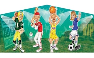 Inflatable ALL STAR ARENA ART PANEL AC-0938 image 1