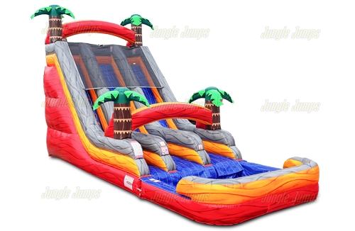 Inflatable Amazon Palm Wet/Dry Slide SL-1435 image 3