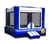 Inflatable Blue & White Moonwalk BH-1224 image 1