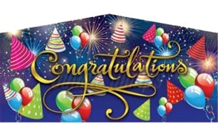 Inflatable Congratulations Banner B1021 image 1