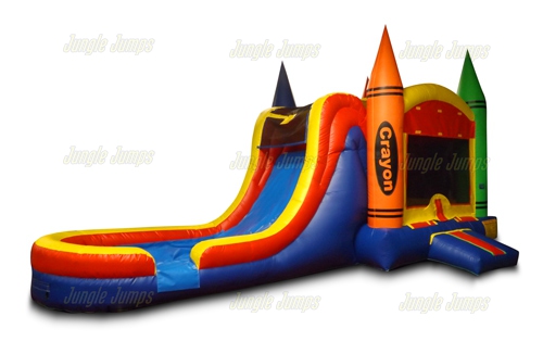 Inflatable Crayon Combo Splash Pool CO-1204 image 3