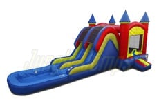 Inflatable Double Lane Combo with Pool CO-1398 image 1