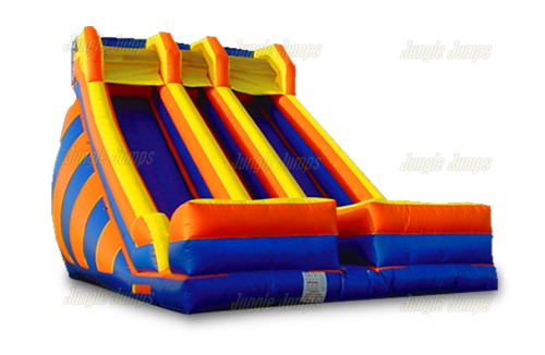 Inflatable Double Lane Dry Slide 14-22 Feet SL-1110 image 4