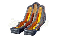 Inflatable Double Lane Marble Slide SL-WS163 image 1