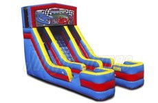 Inflatable Double Lane Module Slide Wet/Dry SL-1216 image 1
