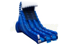Inflatable Double Lane Raging Tides Dry Slide SL-1472 image 1