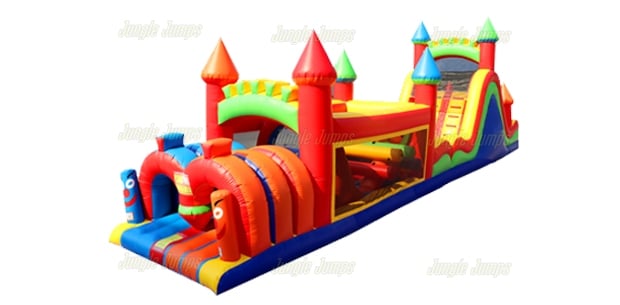 Inflatable Dual Castle Obstacle Course IN-1137 image 5