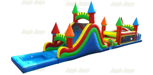 Inflatable Dual Castle Obstacle Course Wet/Dry IN-1158 image 3