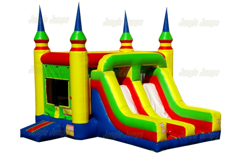 Inflatable Dual Lane Slide Castle Combo C124 image 3
