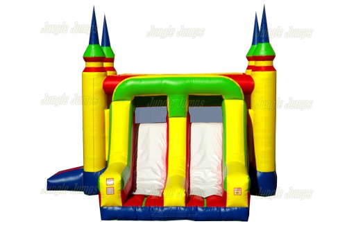 Inflatable Dual Lane Slide Castle Combo C124 image 4