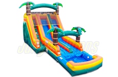 Inflatable 14 Palm Beach Wet/Dry Slide SL-1476 image 1