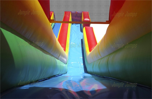Inflatable Dual Primary Colors Slide with Splash Pool SL-S111 image 6