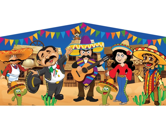 Inflatable Fiesta Bounce House Banner B1026 image 3
