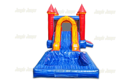 Inflatable Fire Marble 2 in 1 Combo with Pool CO-1602 image 6