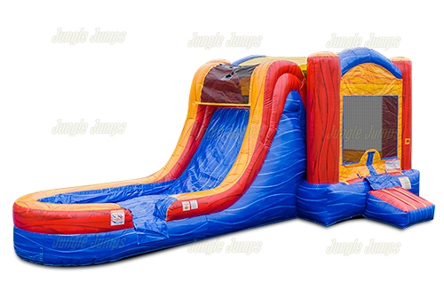 Inflatable Fire Marble Combo with Splash Pool CO-1626 image 3