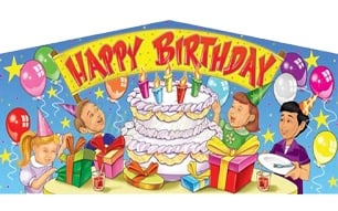 Inflatable HAPPY BIRTHDAY ART PANEL AC-0933 image 1