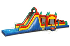 Inflatable Jump Slide Obstacle with Pool CO-1244 image 1