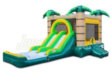 Inflatable Jungle Double Lane Combo Wet/Dry CO-1298 image 1