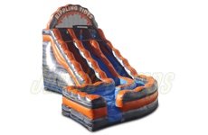 Inflatable Lava Rippling Tide Slide with Splash Pool SL-1228 image 1