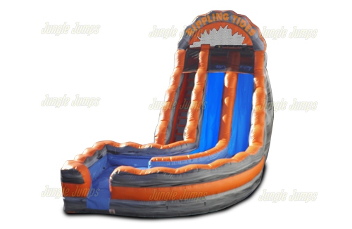 Inflatable Lava Rippling Tide Slide with Splash Pool SL-1228 image 4