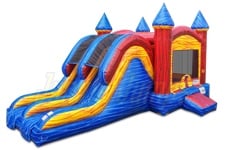 Inflatable Marble Double Lane Combo Dry CO-1603 image 1