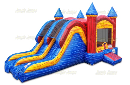 Inflatable Marble Double Lane Combo Dry CO-1603 image 3