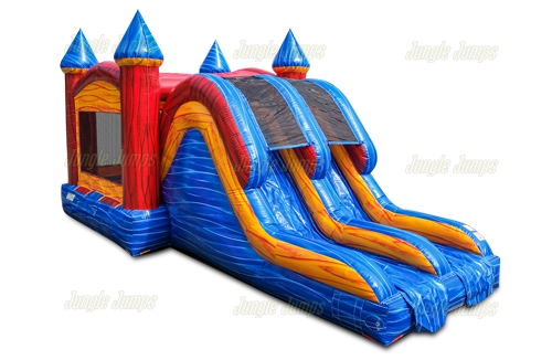 Inflatable Marble Double Lane Combo Dry CO-1603 image 5