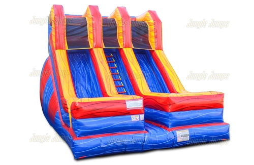 Inflatable Marble Double Lane Dry Slide SL-1449 image 3