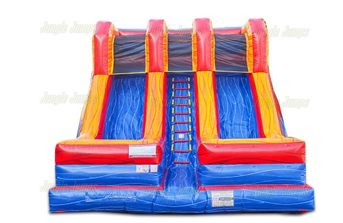 Inflatable Marble Double Lane Dry Slide SL-1449 image 4