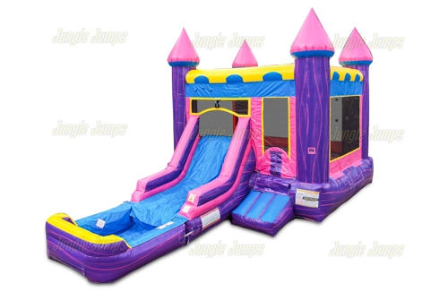 Inflatable Marvelous Pink Front Slide Combo with Pool CO-1608 image 3