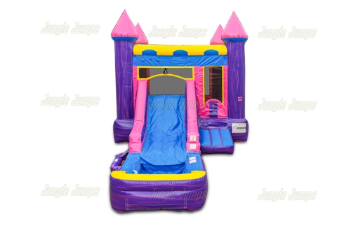 Inflatable Marvelous Pink Front Slide Combo with Pool CO-1608 image 4
