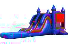 Inflatable Modular Double Lane Combo with Pool CO-1435 image 1