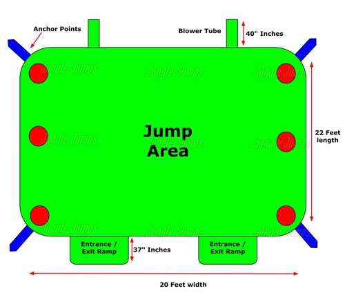 Inflatable Multi Color Excalibur Castle BH-1156 image 7