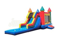 Inflatable Multicolor Castle Combo WetDry CO-1587 image 1