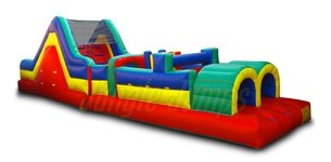 Inflatable Obstacle Course with Slide III IN-1116 image 1
