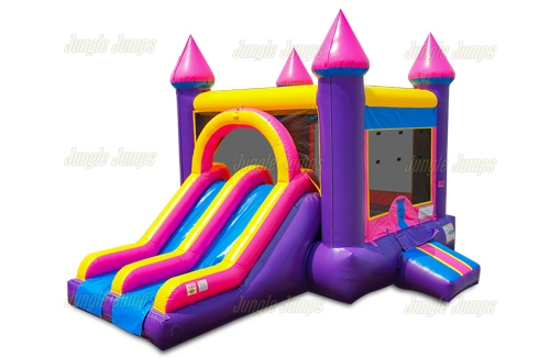 Combos Dry for sale. Pink Double Lane Combo is an inflatable combo and ...