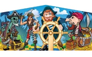 Inflatable Pirate Bounce House Banner 1 B1028 image 1