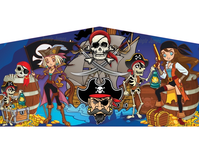 Inflatable Pirate Bounce House Banner 2 B1029 image 3