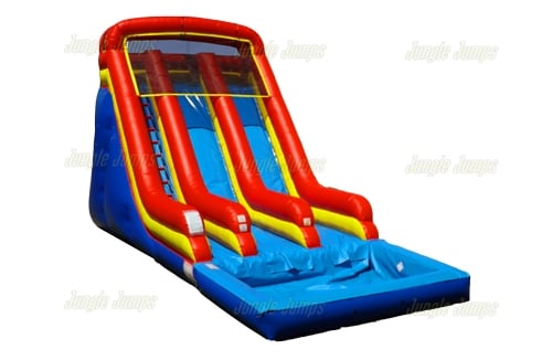 Inflatable Primary Color Double Lane Slide SL-1407 image 3