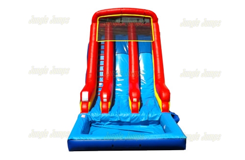 Inflatable Primary Color Double Lane Slide SL-1407 image 4