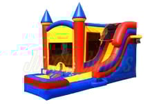 Inflatable Primary II Castle  side Slide Combo Wet Dry CO-1451 image 1