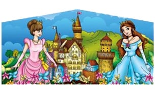 Inflatable Princess Bounce House Banner 1 B1030 image 1