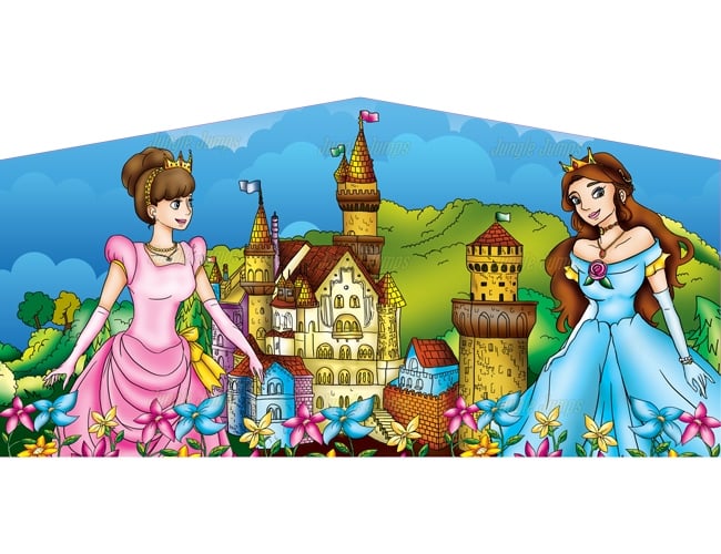 Inflatable Princess Bounce House Banner 1 B1030 image 3