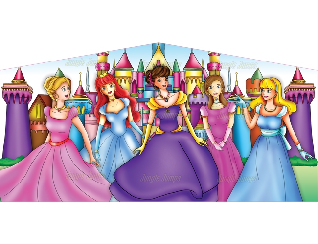 Inflatable Princess Bounce House Banner 2 B1031 image 3