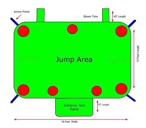 Inflatable Purple Marble Double Bounce BH-2277 image 8