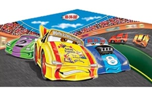 Inflatable RACING CARS ART PANEL AC-0935 image 1